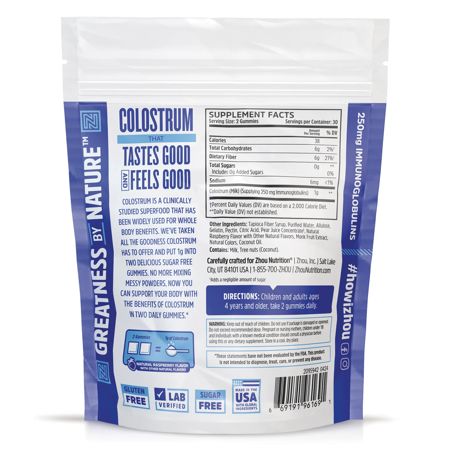 Colostrum Gummies - Raspberry - Image 2